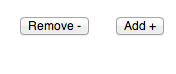Add & Remove Buttons