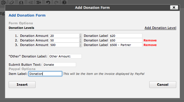 Simple Donate Generator